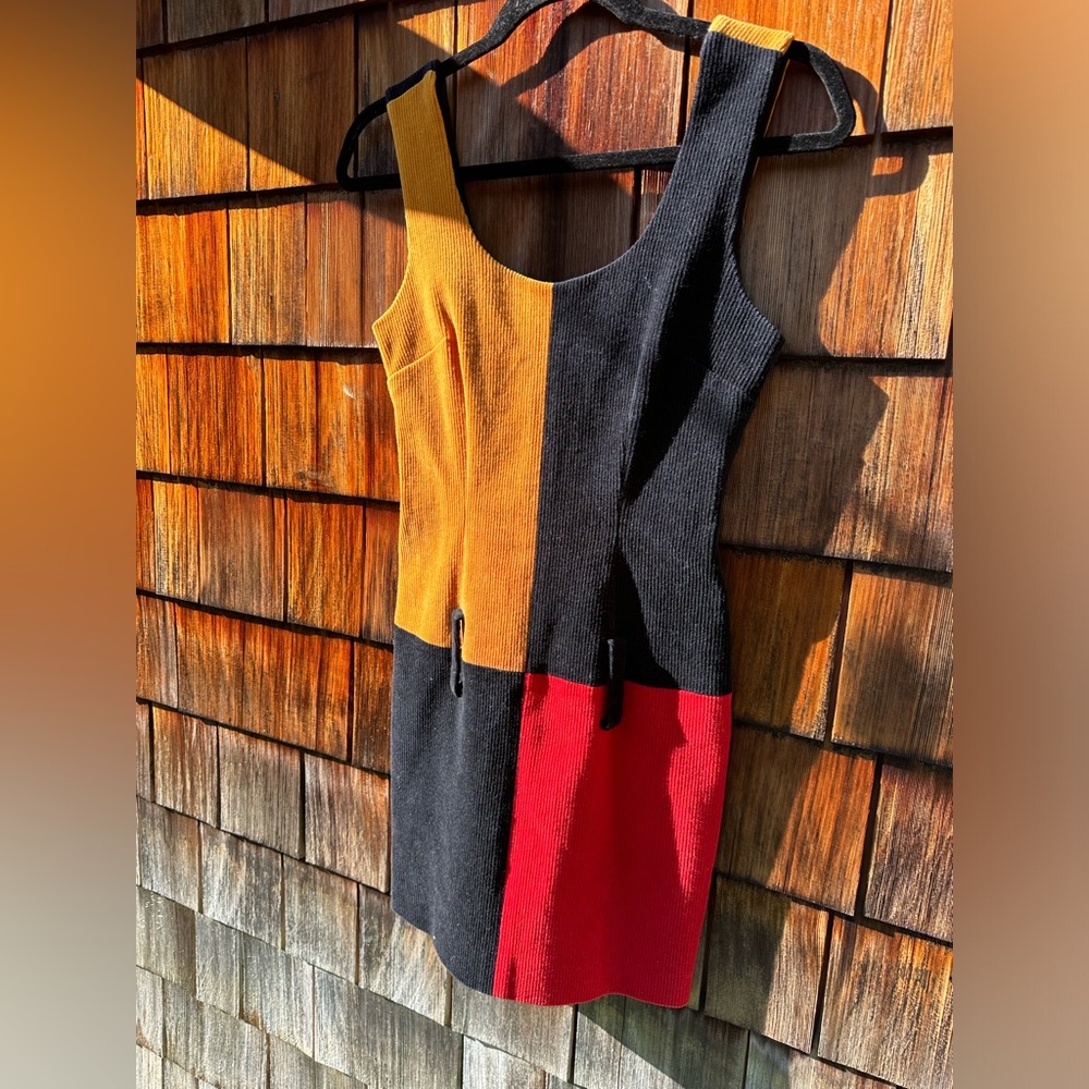 Nicole Miller colorblock mini dress